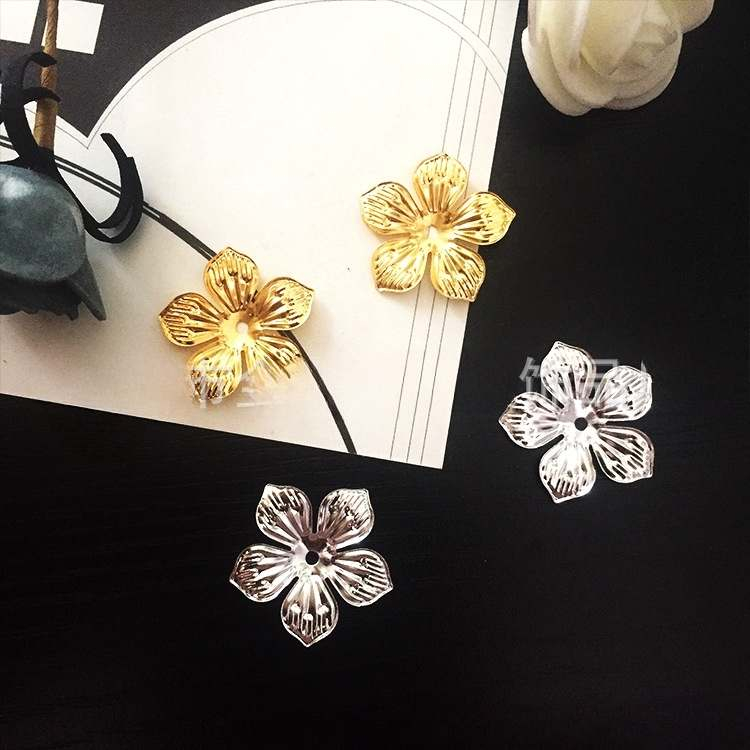 (10 cái) phiến hoa mai 5 cánh 22mm, nguyên liệu làm trâm cài tóc cổ trang, nguyên liệu diy, Sỉ phụ kiện Khánh Huyền