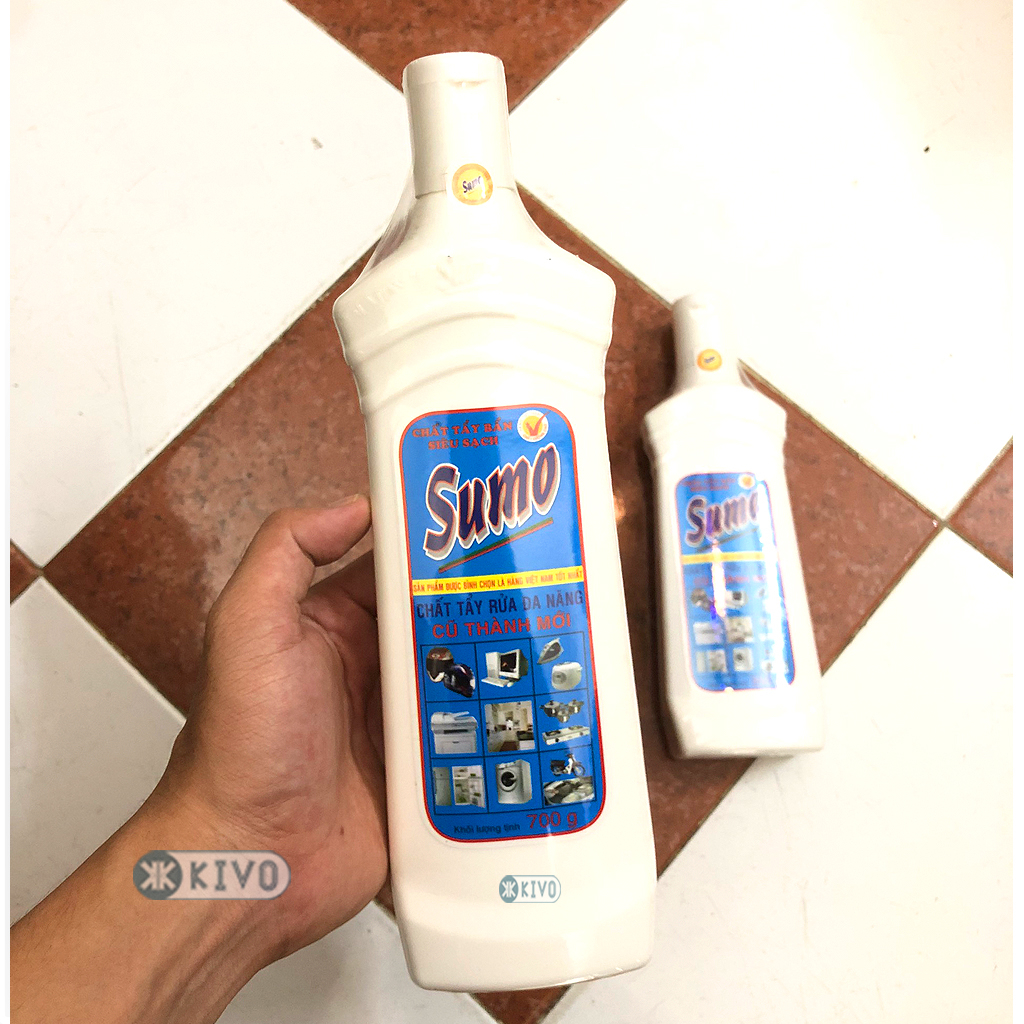 Dung Dịch Tẩy Rửa Đa Năng Sumo 700Gr/350Gr - Dung Dịch Tẩy Rỉ Sét, Ố Vàng, Dầu Mỡ, Tẩy Đầu Bò Xe Máy - Sumo Tẩy Rửa Kivo