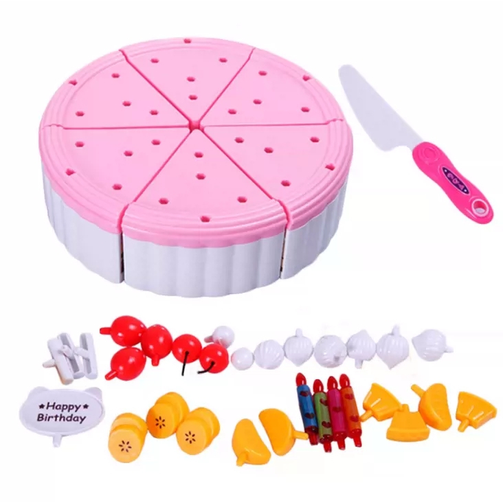 Bộ đồ chơi trang trí và cắt bánh sinh nhật loại to 86 chi tiết đồ chơi xinh nhật cho bé