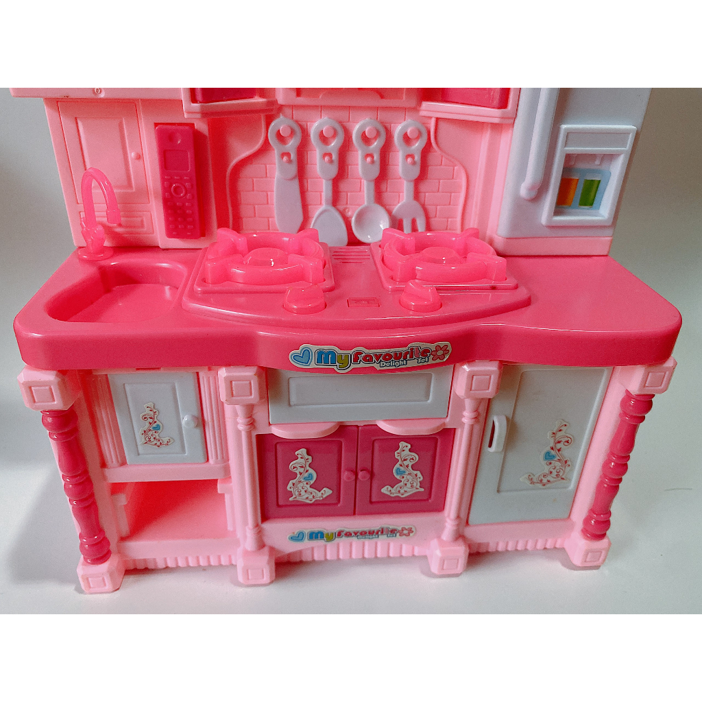 Bộ đồ chơi nhà bếp dành cho bé bộ bếp màu hồng