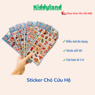 Hình dán sticker nổi 3D Biệt đội Chó Cứu Hộ cho bé
