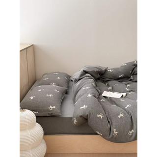 Bộ chăn ga đũi linen Hàn Quốc