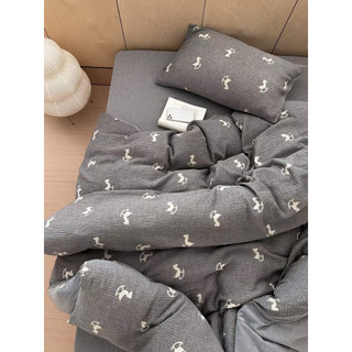 Bộ chăn ga đũi linen Hàn Quốc