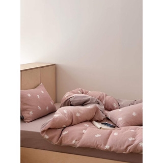 Bộ chăn ga đũi linen Hàn Quốc