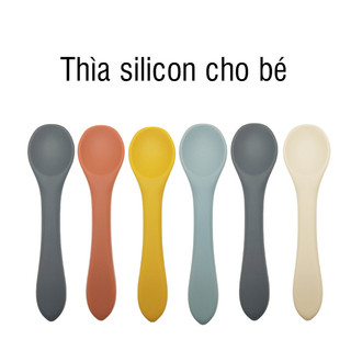 Thìa ăn dặm cho bé silicon- 55756