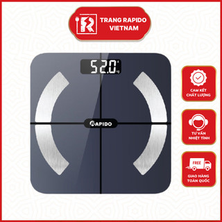 Cân Sức Khỏe RAPIDO RSB02 - Cân Điện Tử Kết Nối Bluetooth Có Tặng Kèm Pin - Hàng Cao Cấp - Bảo Hành Toàn Quốc