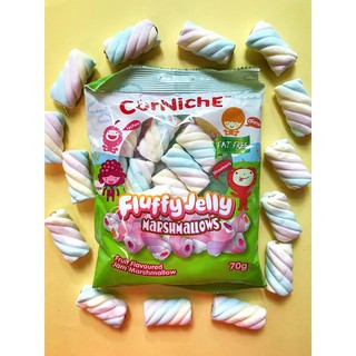 Kẹo dẻo Marshmallows nhân mứt thạch trái cây hiệu Corniche 70g