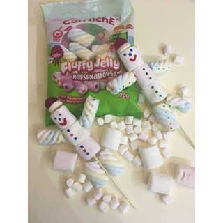 Kẹo dẻo Marshmallows nhân mứt thạch trái cây hiệu Corniche 70g