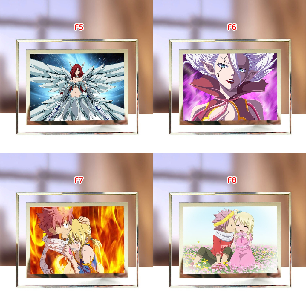 Tranh Kính Để Bàn Anime Fairy Tail