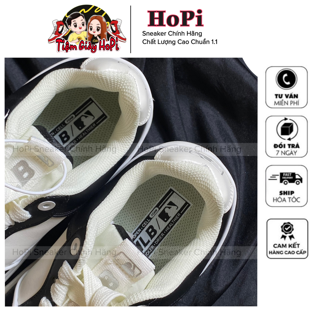 HoPi | Giày thể thao MLB Chunky Liner đen 2023 hàng 𝐁𝐞𝐬𝐭 𝐐𝐮𝐚𝐥𝐢𝐭𝐲 đế đệm khí, chuẩn form nguyên bản