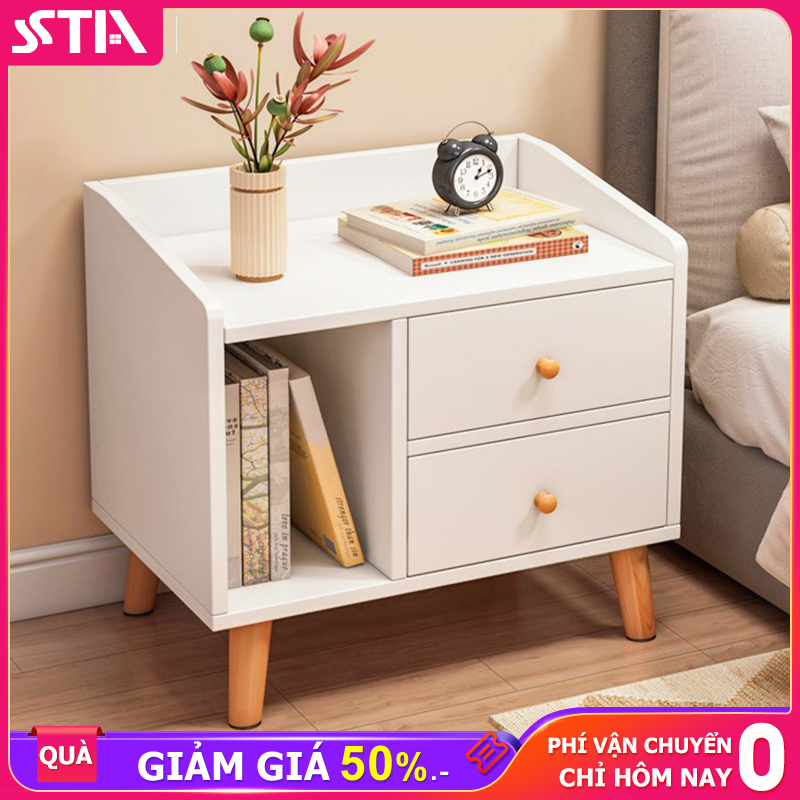 STA-Bàn đầu giường có ngăn kéo đầu-Tab Đầu Giường Gỗ MDF Cao Cấp