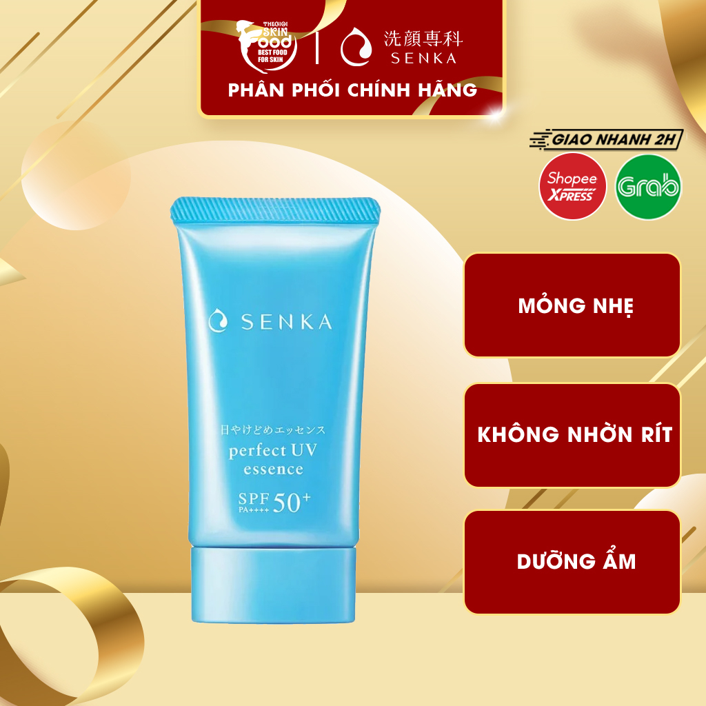 Kem Chống Nắng Dạng Tinh Chất Mỏng Nhẹ Senka Perfect UV Essence 50g