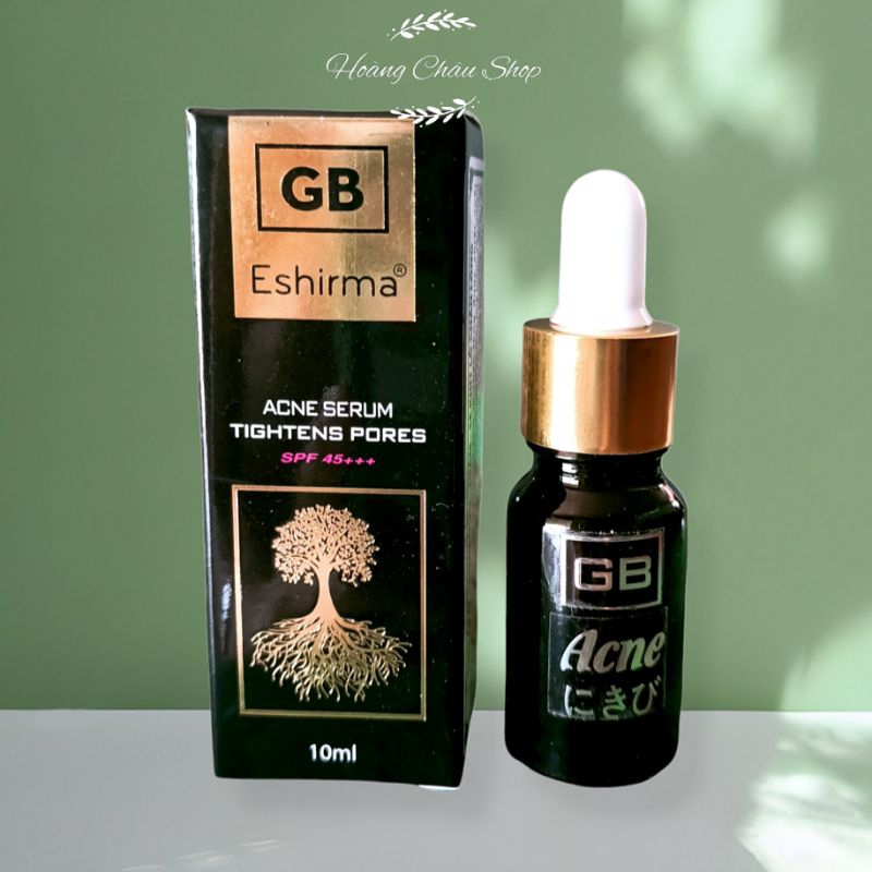 Tinh Chất Serum GB-ESHIRMA - Mụn, Thâm, Se Khít Lỗ Chân Lông 10ml 🌿 Acne Serum Tightens Pores SPF45+