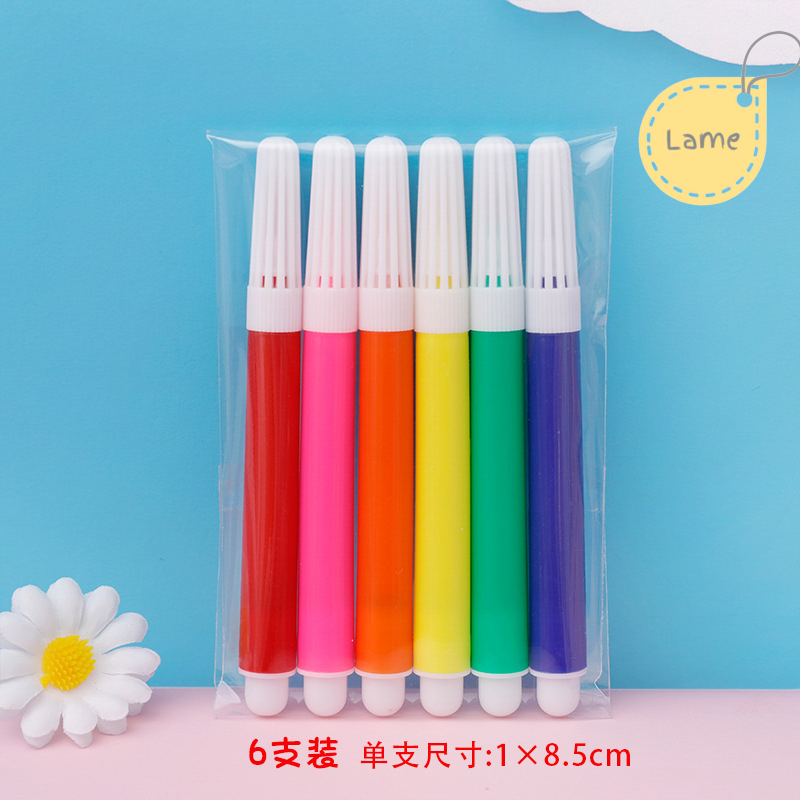 Bút Màu Dạ Đầu Lông 4/6/8/12 Màu, Màu Sắc Bắt Mắt — Đi nét Đều, liner, tô màu, vẽ tranh...