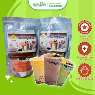 Combo 2 set nguyên liệu làm trà sữa 40-50 ly minasy