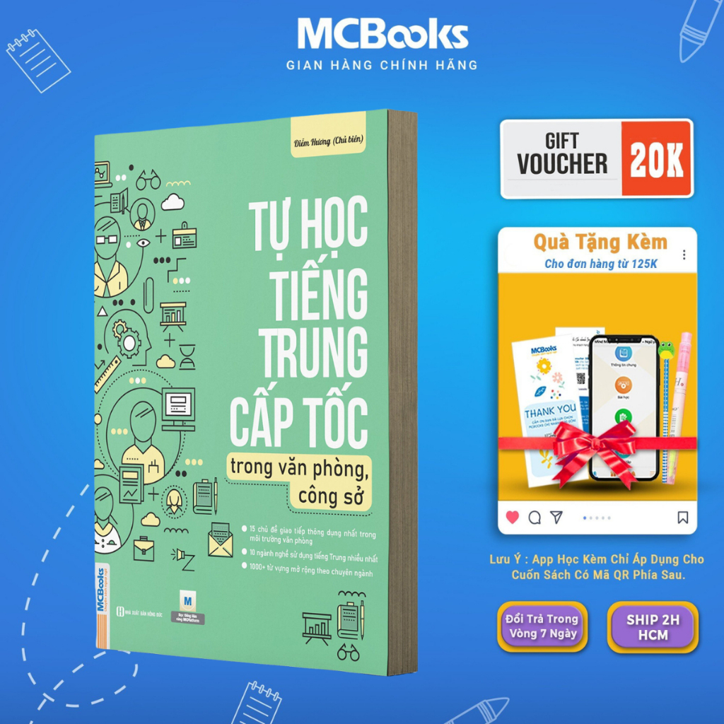 Sách - Tự học tiếng Trung cấp tốc trong văn phòng, công sở - MCBooks