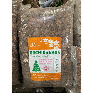 Bao 10kg vỏ thông trồng lan đã qua xử lý bark gold đủ size vỏ thông long vân 10kg
