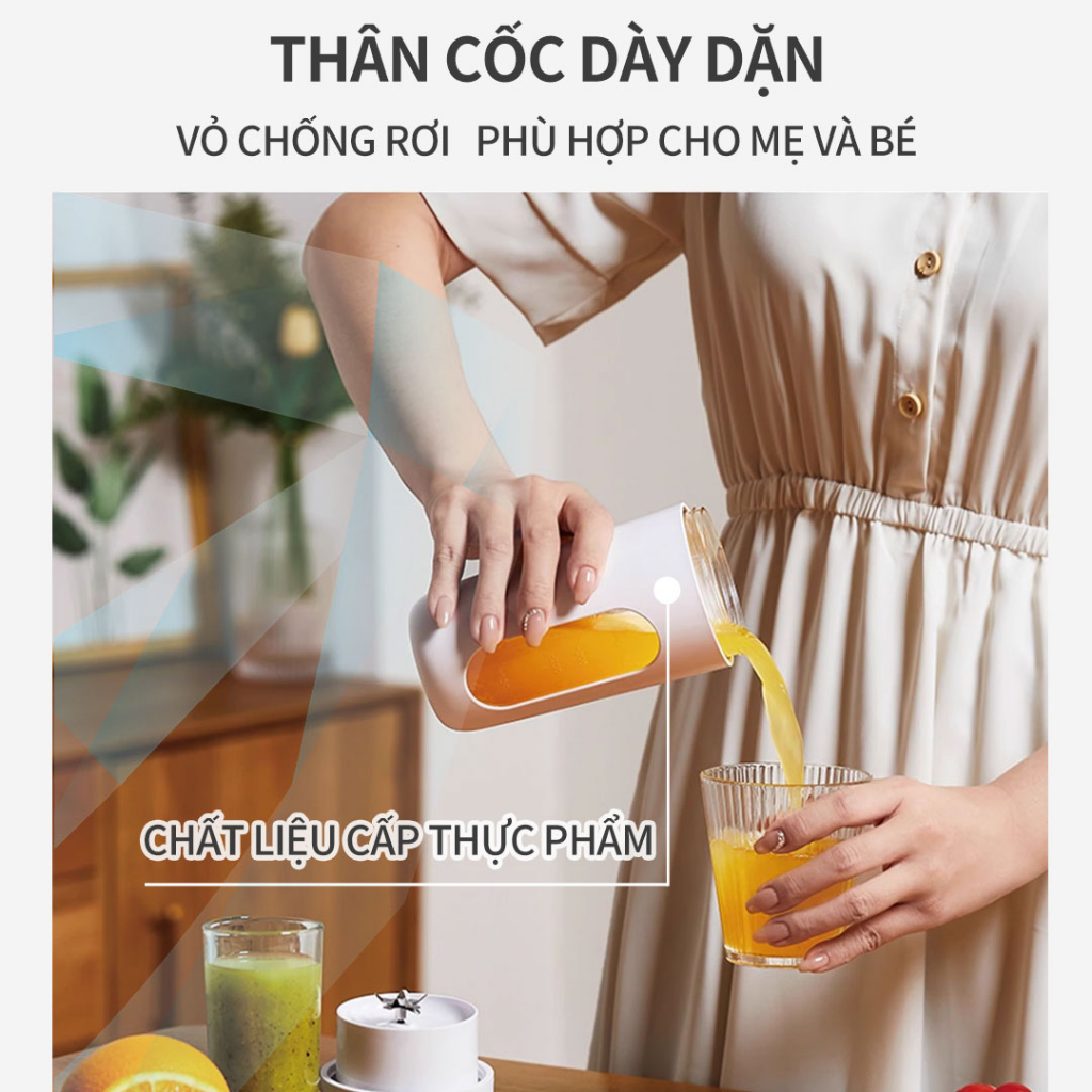 Máy Xay Sinh Tố Cầm Tay Simplus ZZJH006 Dung tích 400ml