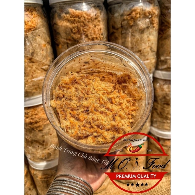 Bánh Tráng Chà Bông Cháy Tỏi Hủ 250gr