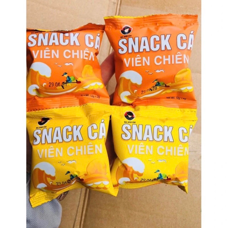 Gói Snack Cá Viên Chiên Giòn Ngon Khó Cưỡng, Date Mới Nhất