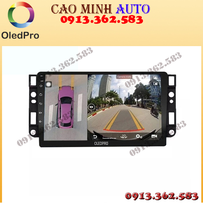 Bộ màn hình liền camera 360 OLED C8S cho xe CHEVROLET CAPTIVA - camera hành trình cho ô tô, phụ kiện nội thất ô tô