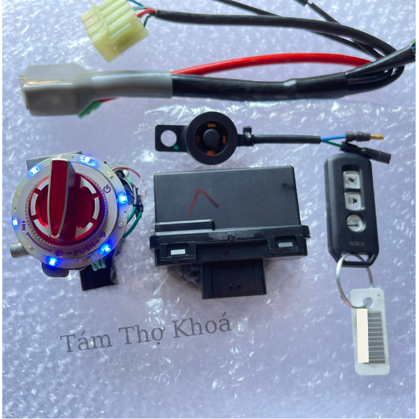 Khoá smartkey Exciter 4 số - Sirius xăng cơ full bộ