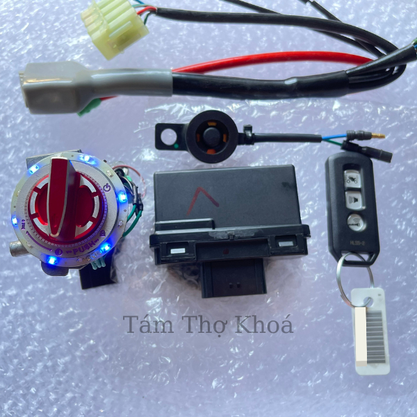 Khoá smartkey Exciter 4 số - Sirius xăng cơ full bộ