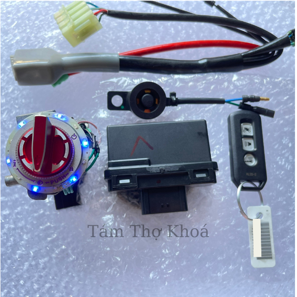 Khoá smartkey Exciter 4 số - Sirius xăng cơ full bộ