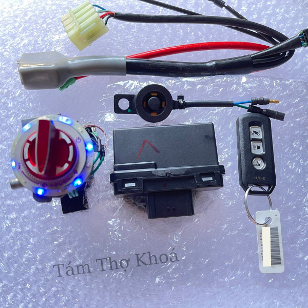 Khoá smartkey Exciter 4 số - Sirius xăng cơ full bộ