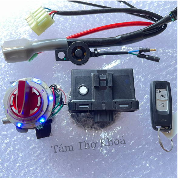 Khoá smartkey Exciter 4 số - Sirius xăng cơ full bộ