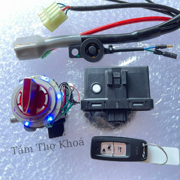 Khoá smartkey Exciter 4 số - Sirius xăng cơ full bộ