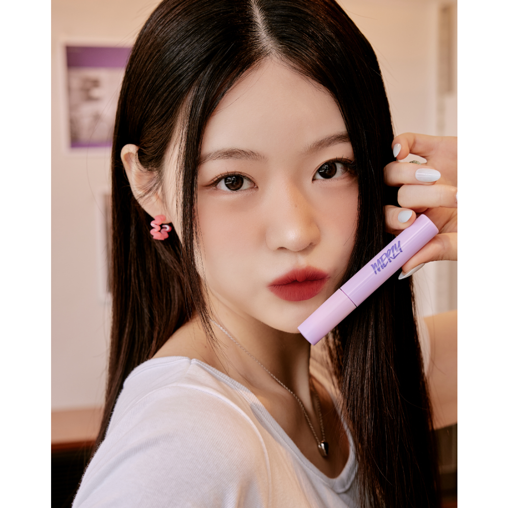 Combo Son Kem Siêu Lì Merzy Soft Touch Lip Tint 3g  + Bút Kẻ Mắt Merzy Perfect Fixing Eyeliner 0,5g