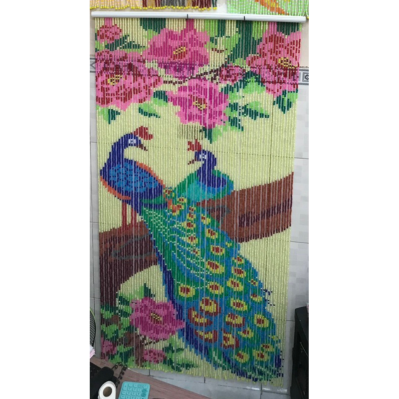 MÀN M HẠT NHỰA - RÈM HẠT NHỰA CON CÔNG ĐẸP ĐỦ MẪU