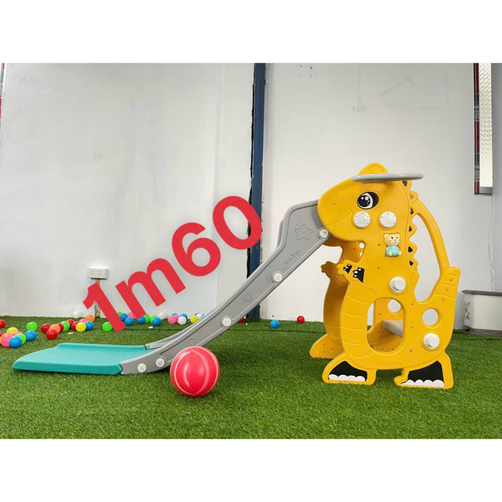 Cầu trượt cho bé, cầu trượt khủng long, hươu, voi 6in1 cho bé từ 1-7 tuổi bảo hành 12 tháng