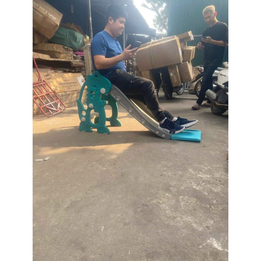 Cầu trượt cho bé, cầu trượt khủng long, hươu, voi 6in1 cho bé từ 1-7 tuổi bảo hành 12 tháng