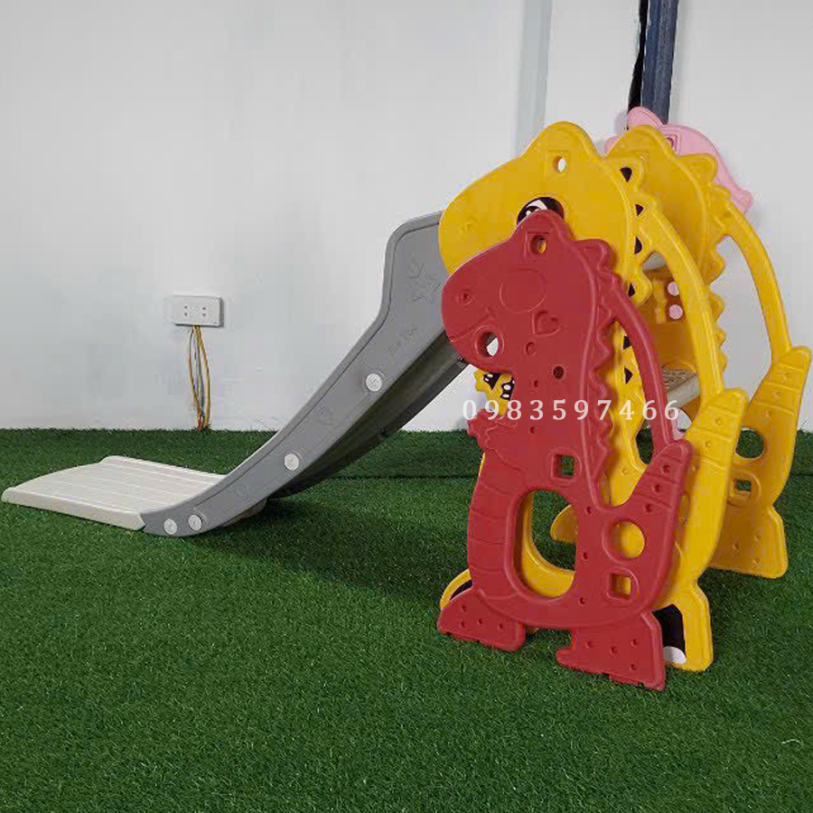 Cầu trượt cho bé, cầu trượt khủng long, hươu, voi 6in1 cho bé từ 1-7 tuổi bảo hành 12 tháng