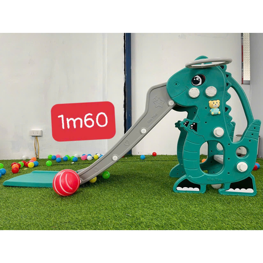 Cầu trượt cho bé, cầu trượt khủng long, hươu, voi 6in1 cho bé từ 1-7 tuổi bảo hành 12 tháng