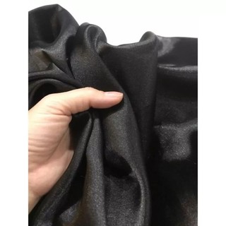 vải phi lụa đen dày mềm rũ đẹp sang giá khúc 1m _( khổ 1m5)