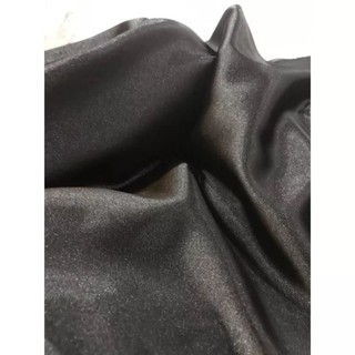vải phi lụa đen dày mềm rũ đẹp sang giá khúc 1m _( khổ 1m5)