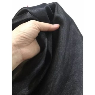 vải phi lụa đen dày mềm rũ đẹp sang giá khúc 1m _( khổ 1m5)