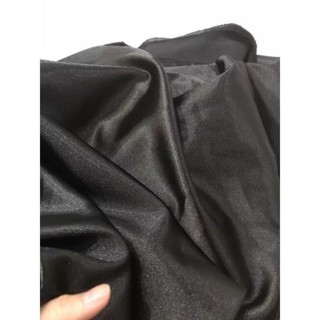 vải phi lụa đen dày mềm rũ đẹp sang giá khúc 1m _( khổ 1m5)