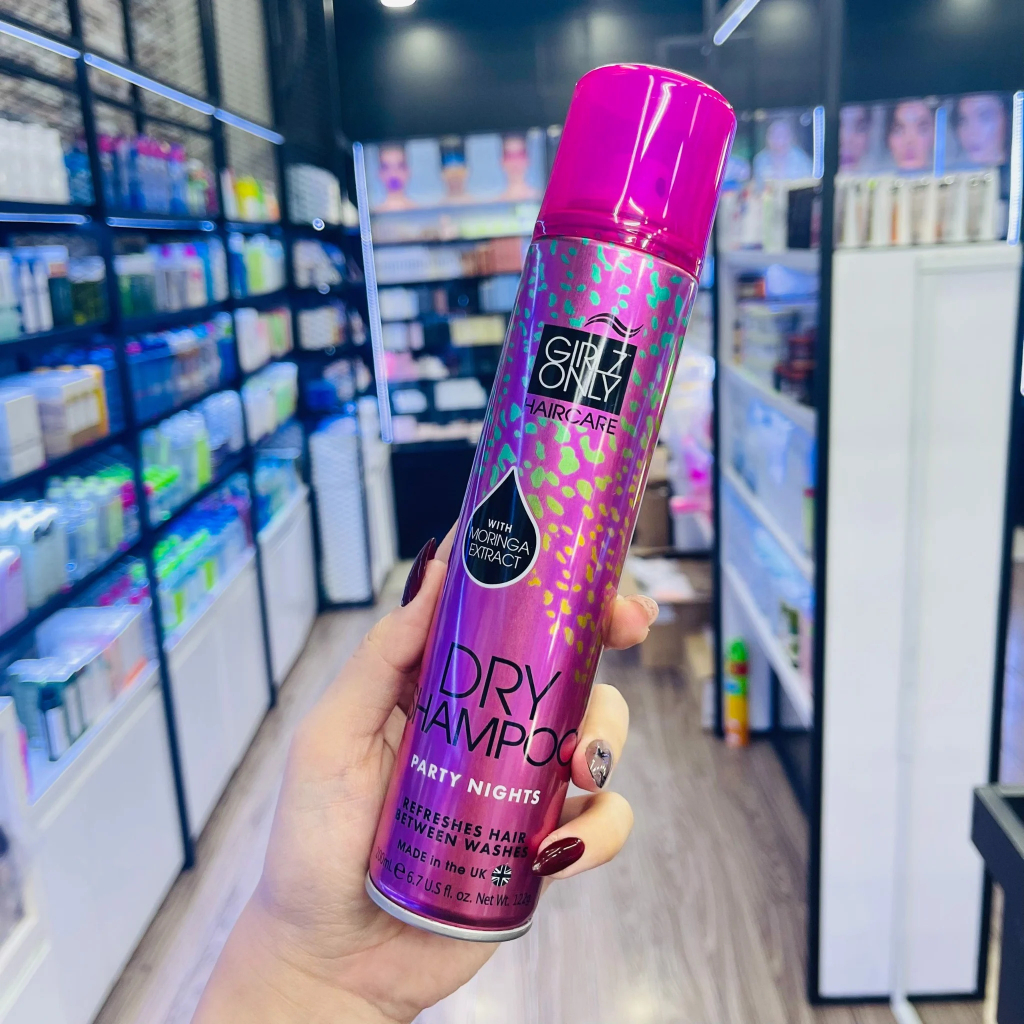 Dầu Gội Khô Girlz Only Dry Shampoo Dazzling Volume Tóc Bồng Bềnh Tức Thì 200ml