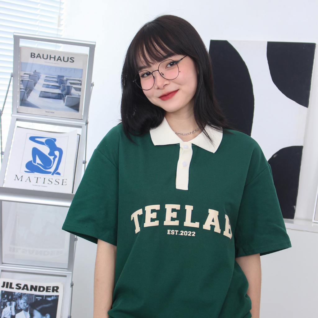 Áo Polo Teelab Local Brand Unisex Vintage Logo AP019