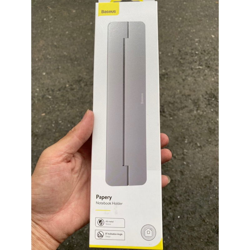 Giá Đỡ Máy Tính Hãng Baseus Làm Từ Hợp Kim Có Thể Gập Gọn Dành Cho Macbook Pro Air 12-17 Inch