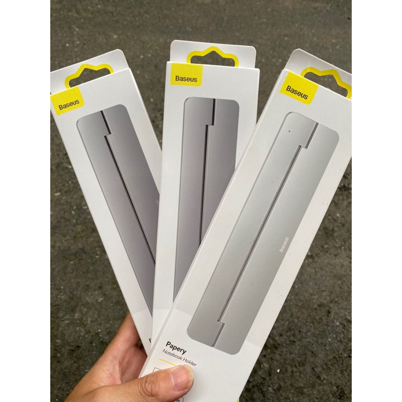 Giá Đỡ Máy Tính Hãng Baseus Làm Từ Hợp Kim Có Thể Gập Gọn Dành Cho Macbook Pro Air 12-17 Inch