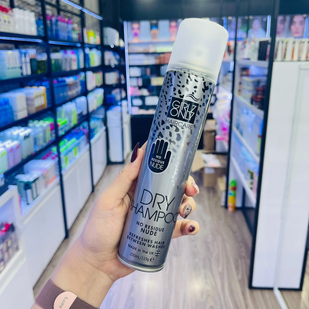 Dầu Gội Khô Girlz Only Dry Shampoo Dazzling Volume Tóc Bồng Bềnh Tức Thì 200ml