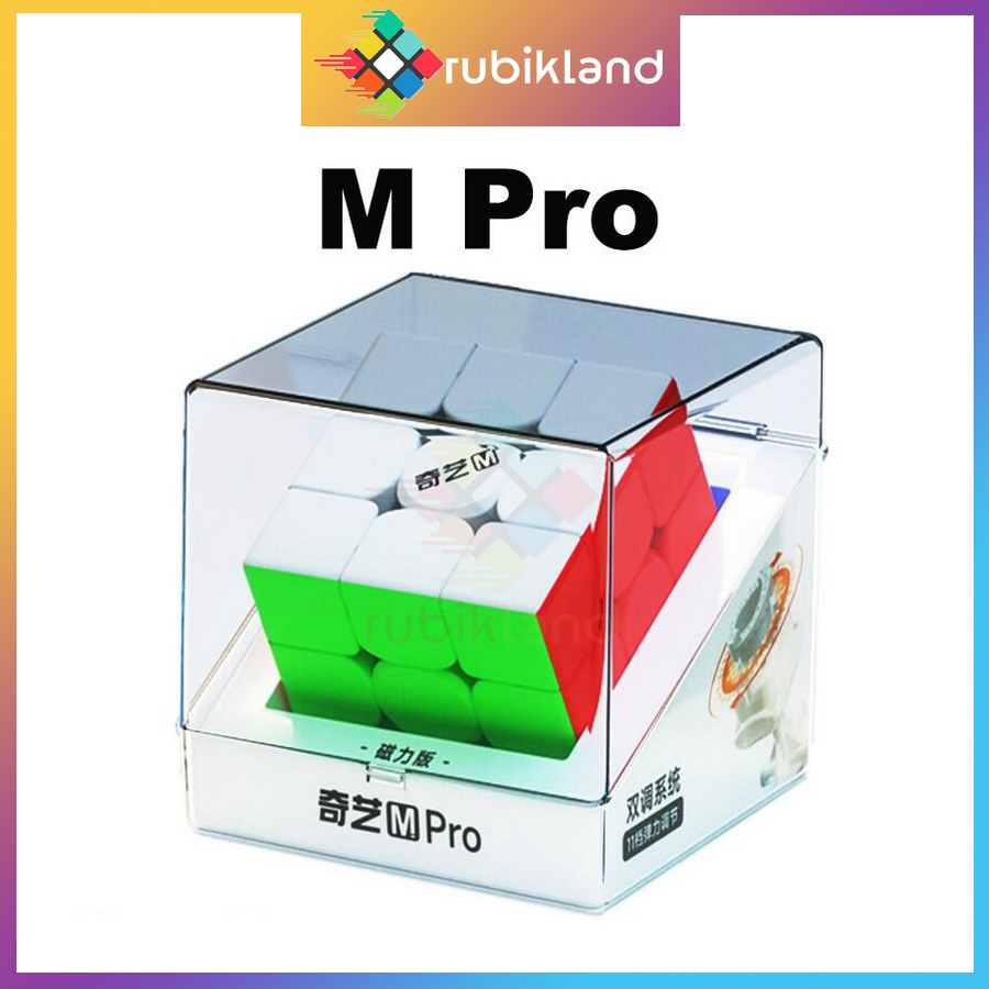 Rubik 3x3 QiYi M Pro 2023 Stickerless Rubic QiYi M Pro 3x3x3 Có Nam Châm Đồ Chơi Trẻ Em Phát Triển Tư Duy - Little Kobo