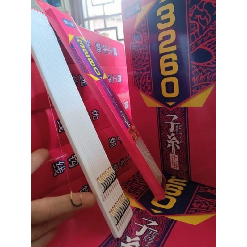 1 Vỉ Thẻo Đôi Buộc Sẵn 3260 Có Ngạnh Và Không Ngạnh Câu Cá Siêu Sắc Bén