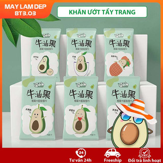 Khăn tẩy trang, túi khăn ướt tẩy trang dùng 1 lần, khăn ướt du lịch