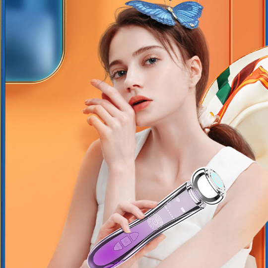 Máy đẩy tinh chất nóng lạnh RF Máy massage mặt bằng sóng âm tích hợp đèn LED